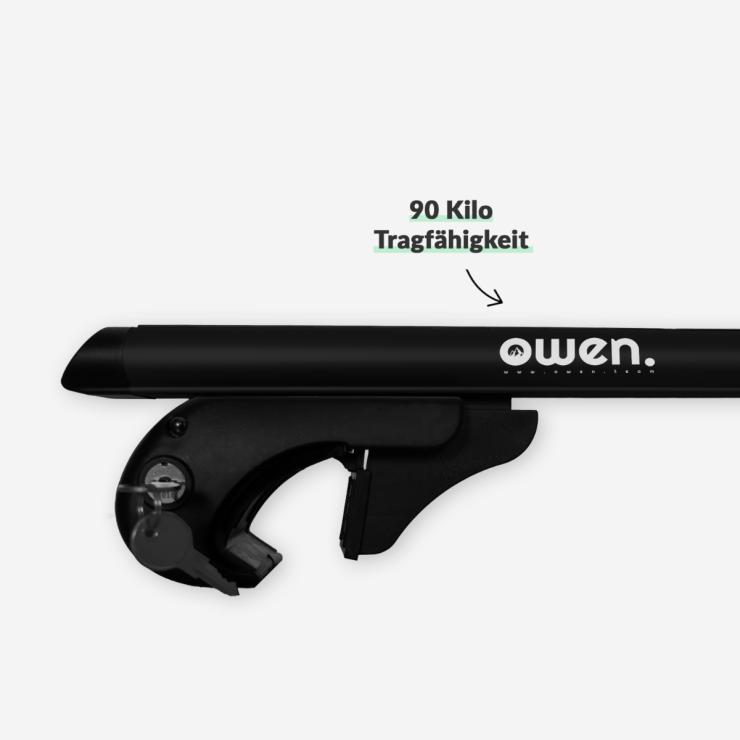 Owen Dachträger 4.1L offene Reling - Schwarz
