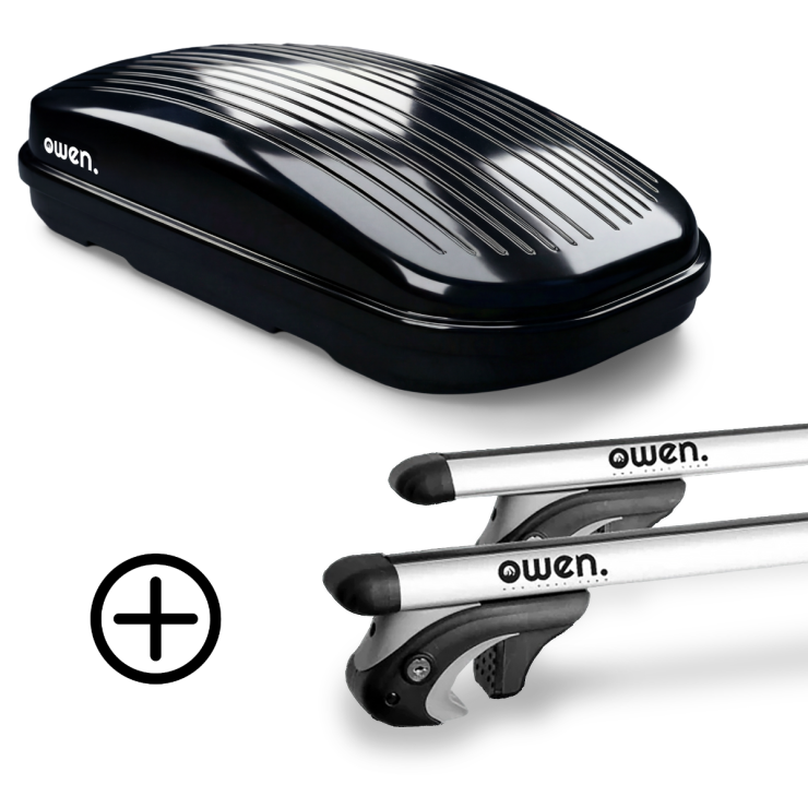 OWEN Dachträger 5.0S & Dachbox 320L PREMIUM - Bundle