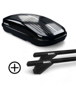 OWEN Dachträger schwarz 3.0S & Dachbox 320L PREMIUM - Bundle