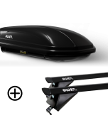 OWEN Dachträger schwarz 3.0S PRO & Dachbox 320L ADVANCED - Bundle