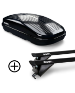 OWEN Dachträger schwarz 3.0S PRO & Dachbox 320L PREMIUM - Bundle